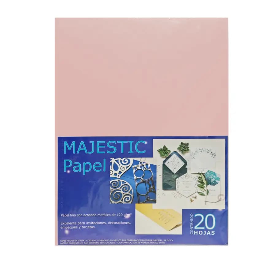 PLIEGO CART. MAJESTIC PETAL 250GR ROSADA