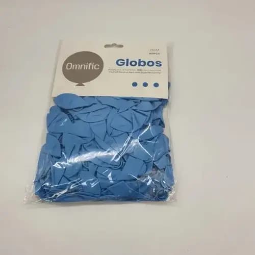 GLOBO FUNDA X 100 UN PARTY CELESTE