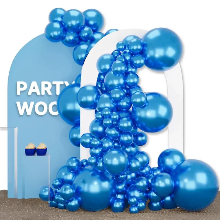 GLOBO FUNDA X 100 UN PARTY AZUL
