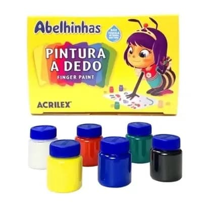 PINTURA ACRILEX X 6COL DACTILAR 30ML