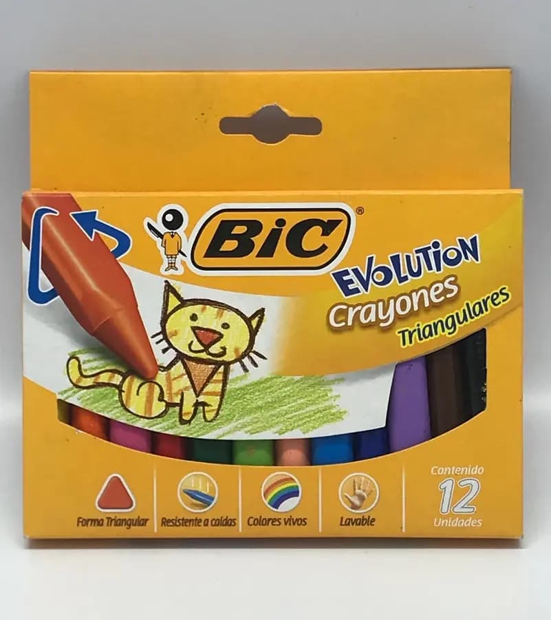 CRAYON BIC TRIANGULAR JUMBO X 12COL
