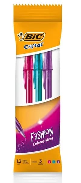 ESFERO ESTUCHE X 3COL BIC FASHION 1.2MM