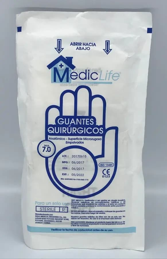 GUANTES QUIRURGUICOS FUNDA 7.5