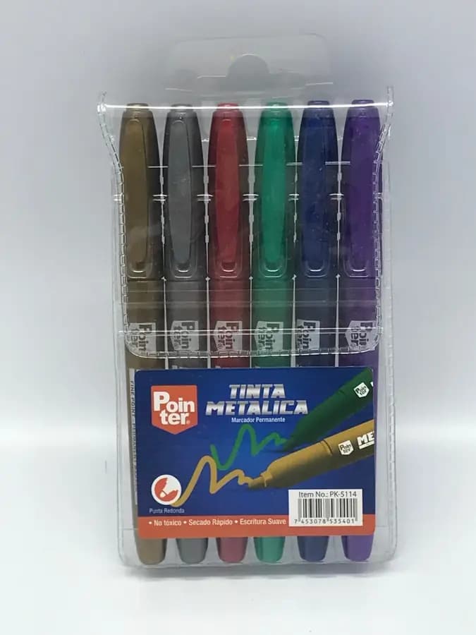MARCADOR POINTER X 6COL METALICO