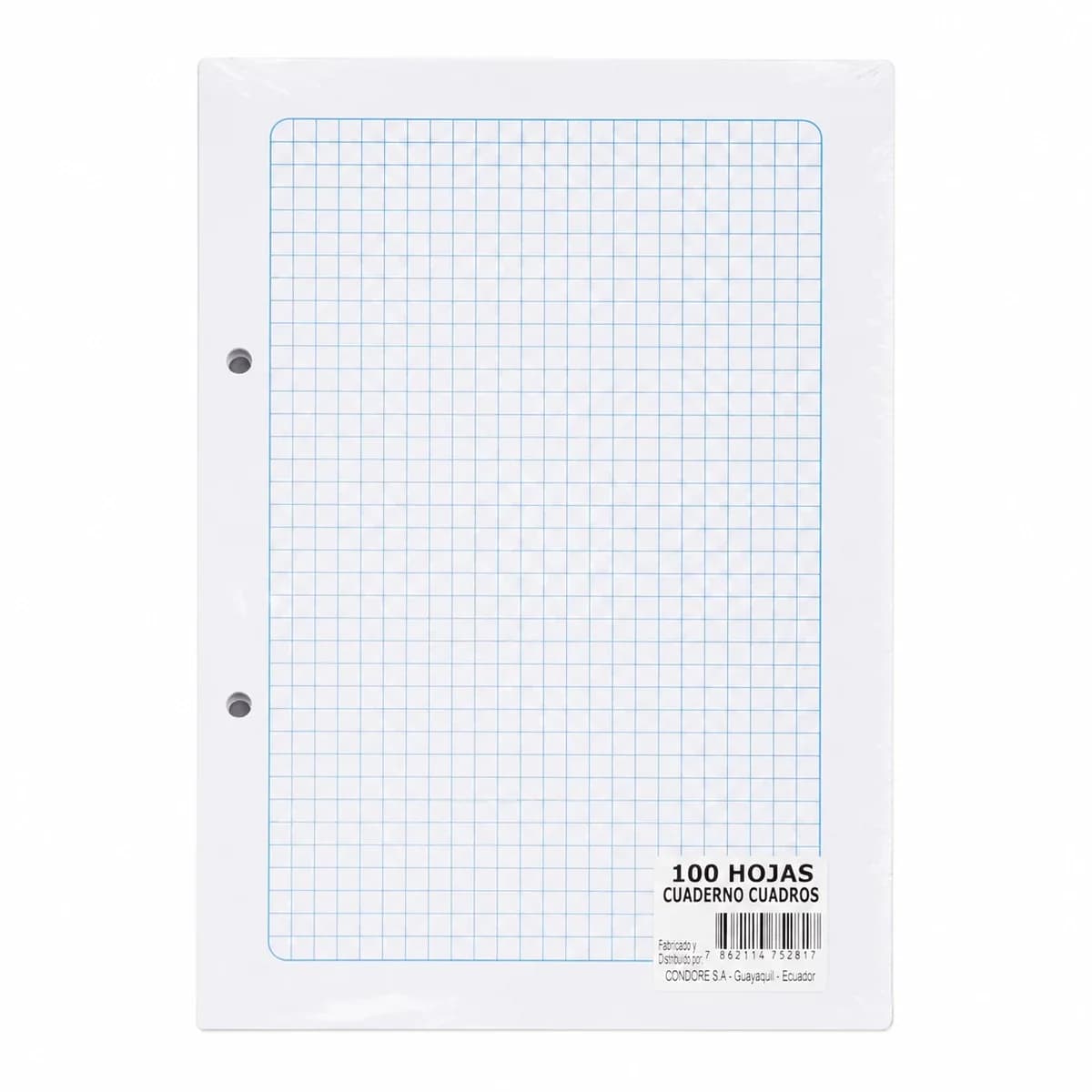 RESMA PA. PERFORADO A5 CUADRO 5PX100H
