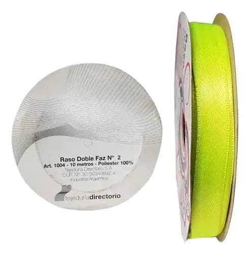 CINTA RASO ANCHA X 10M AMARILLO