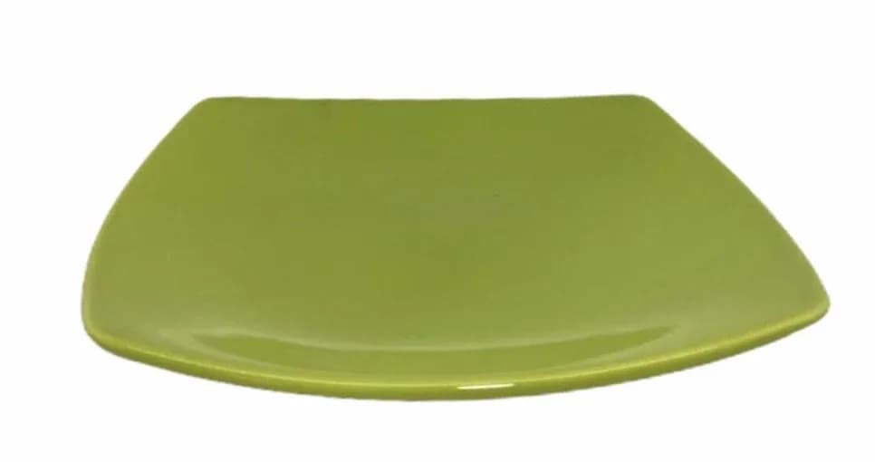 PLATO CUAD. TENDIDO VERDE LIMA LLANO