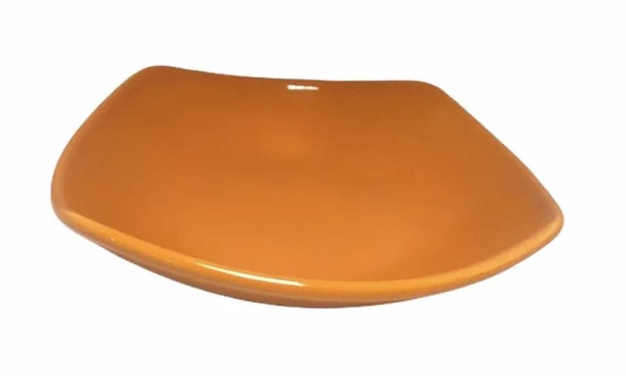 PLATO CUAD. TENDIDO NARANJA LLANO