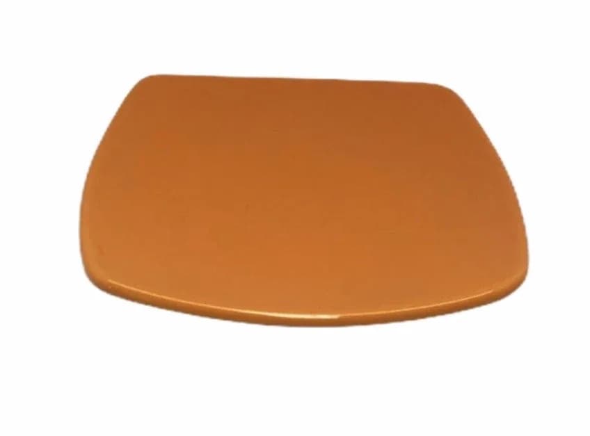 PLATO CUAD. POSTRE NARANJA LLANO