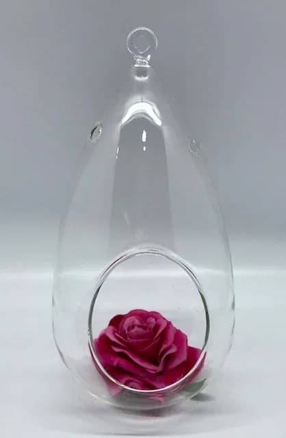 PECERA GOTA VIDRIO PERA 29CM 930