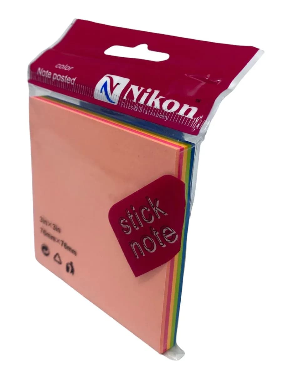 NOTITAS X 100H NEON SURTIDA 3X3 EF-1389