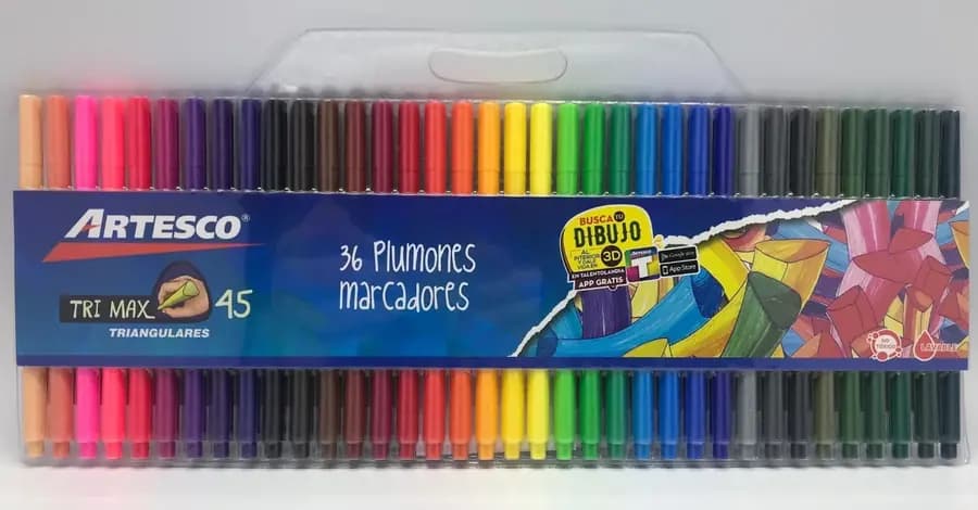 MARCADOR ARTESCO X 36COL TRIMAX 45