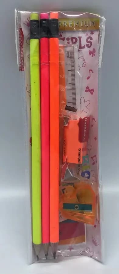 LAPIZ NATARAJ KIT 3LAPIZ NEON+BORR+SACAP+REG