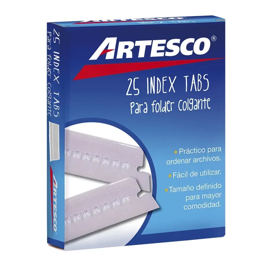 PESTANAS ARTESCO P FOLDER COLG X 25UN