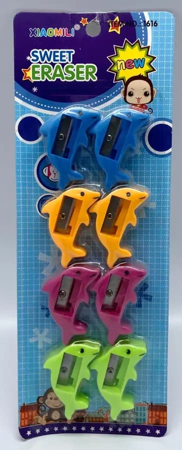 SACAPUNTA X 8UN BLISTER DELFIN 1 SERVICIO