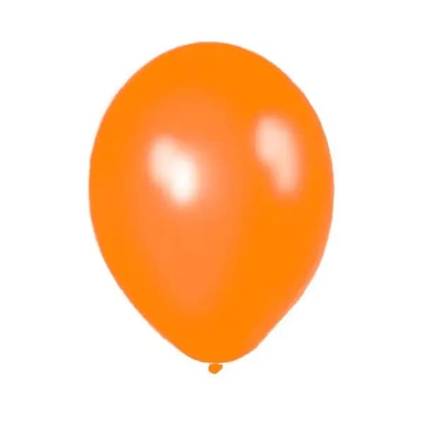 GLOBO FUNDA X 100 UN PARTY NARANJA
