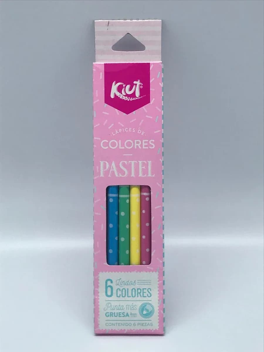 PINTURA KIUT X 6COL PASTELES