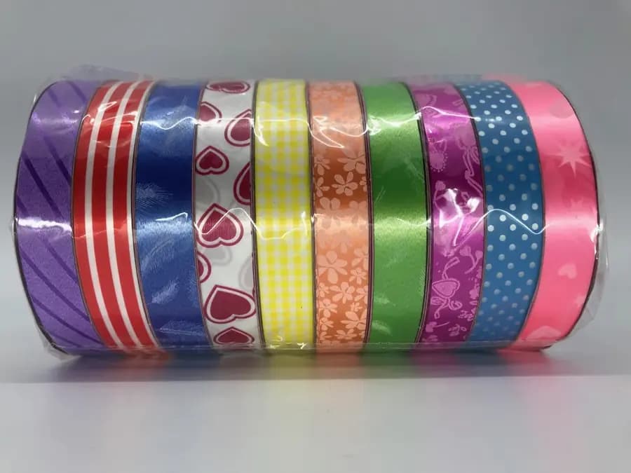 CINTA REGALO X 10U DISENOS 18MMX12M.