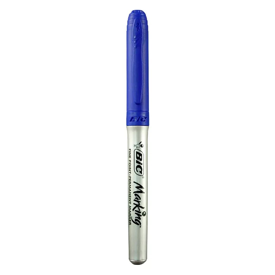 MARCADOR BIC MARKING GRIP PERM. AZUL