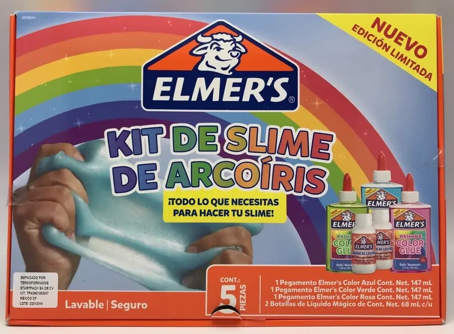 KIT SLIME ARCOIRIS ELMERS X 5PZ
