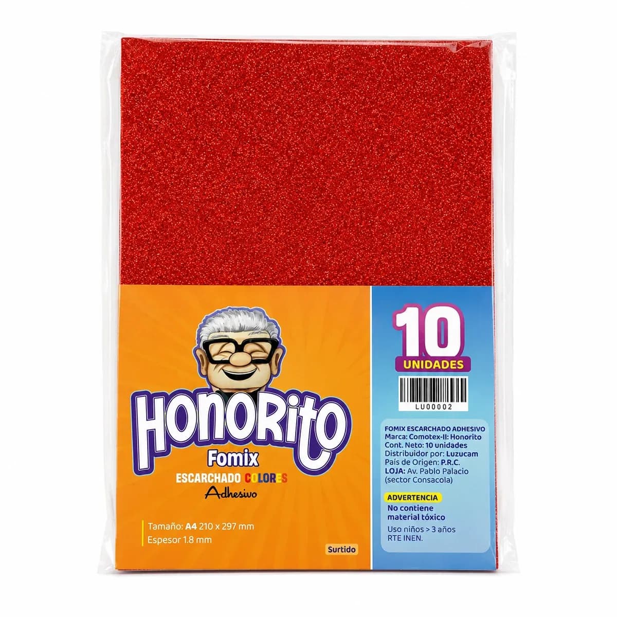 FOMIX X 10UN INEN ESCARCHADO ADHES SURTIDO