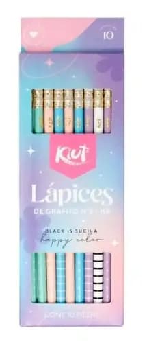 LAPIZ X 10UN KIUT DISENOS 2HB