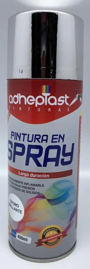 PINTURA SPRAY ADHEP. CROMO BRILL. 400ML