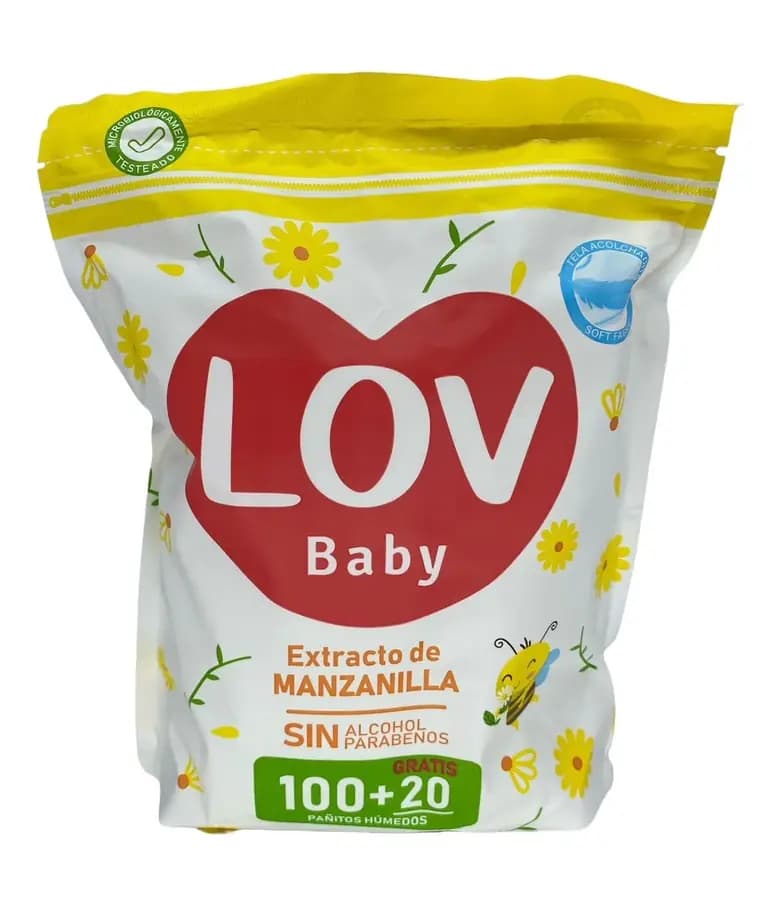 PANITOS HUMEDOS LOV BABY X 100UN