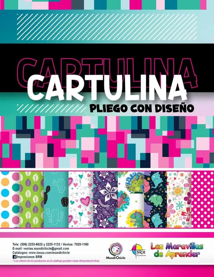 PLIEGO CART. DISENOS IMPRESO 42.5X62.5