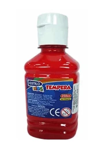 TEMPERA ESTILO 250ML ROJA
