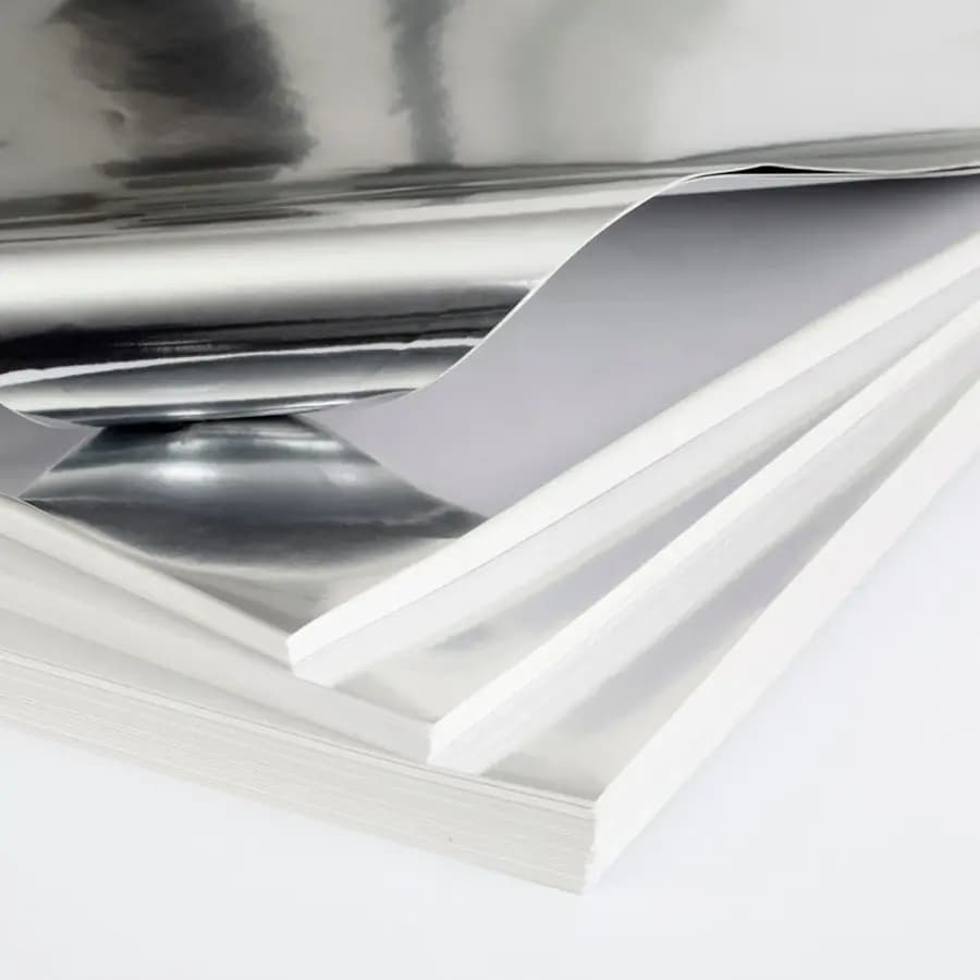 PLIEGO PAPEL ADHESIVO METALIZADO PLATA P4