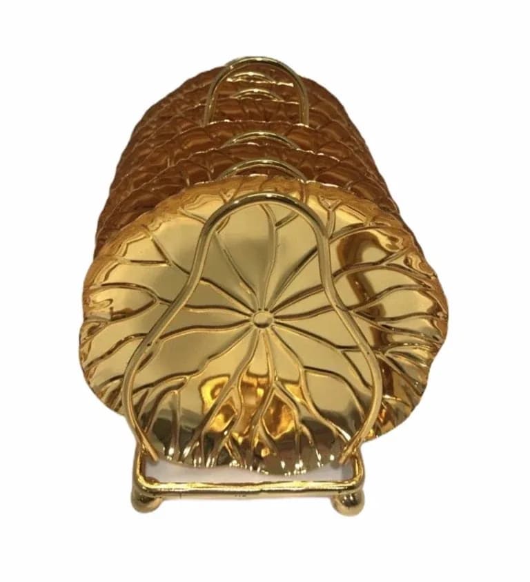 PORTAVASOS MOHA DORADO 1064