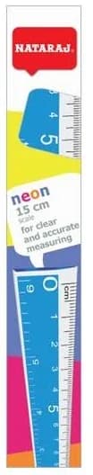 REGLA PLASTICA 15 CM NATARAJ