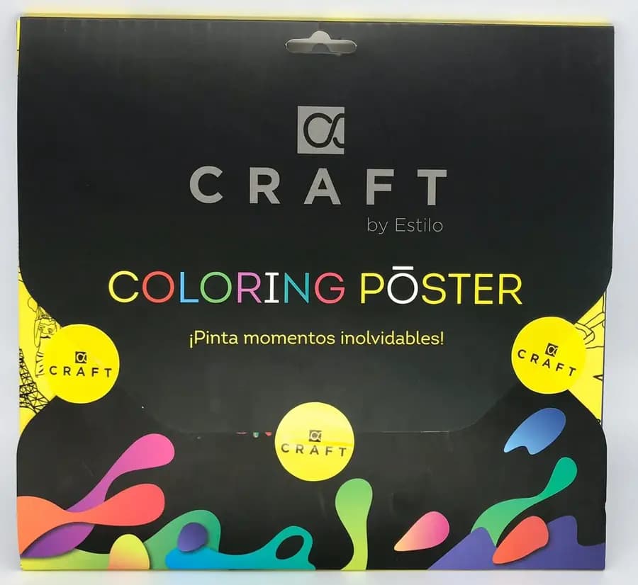 KIT COLORING CRAFT POSTER + PINT X 16 COL