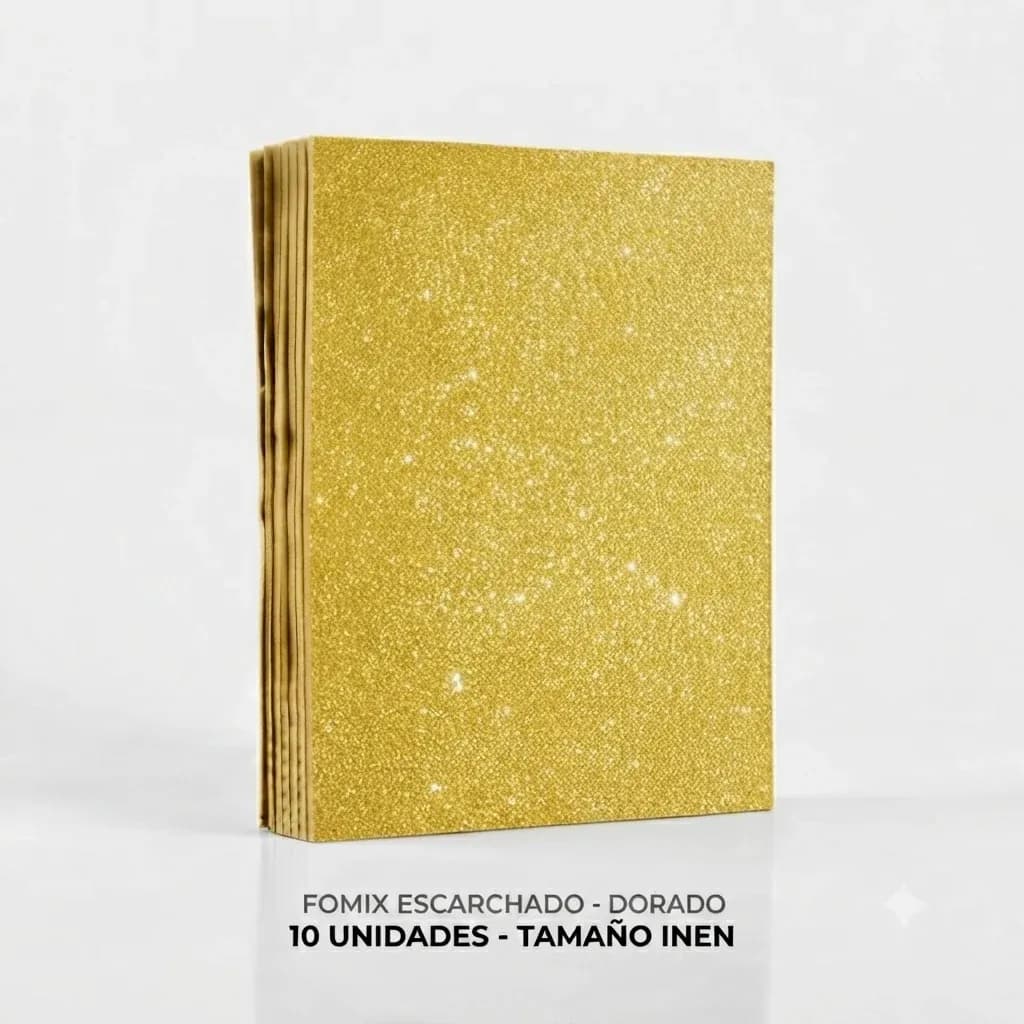 FOMIX X 10UN INEN ESCARCHADO DORADO