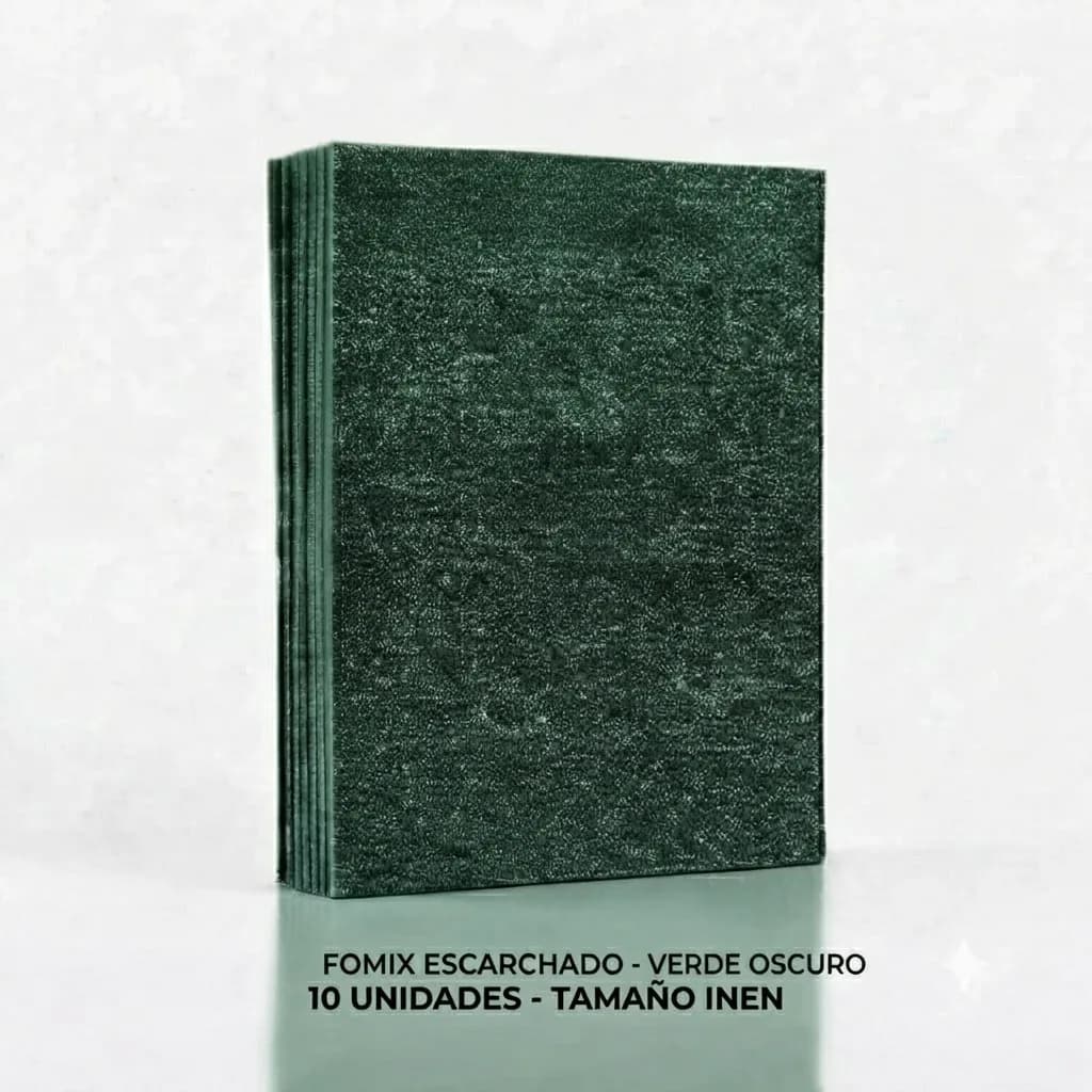 FOMIX X 10UN INEN ESCARCHADO VERDE OBSCURO