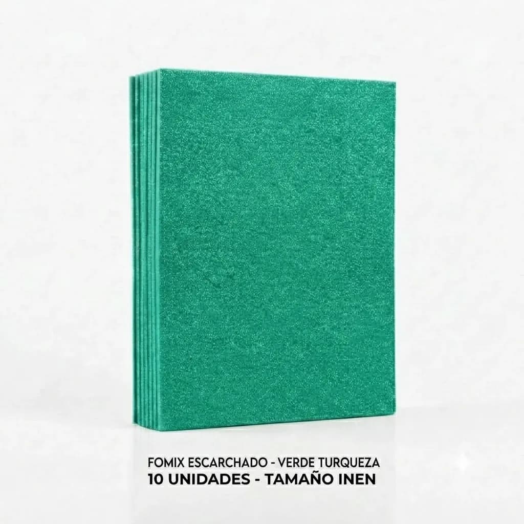FOMIX X 10UN INEN ESCARCHADO VERDE TURQUEZA