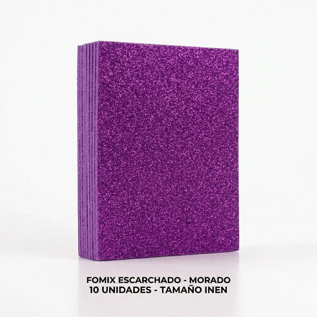 FOMIX X 10UN INEN ESCARCHADO ADHES MORADO
