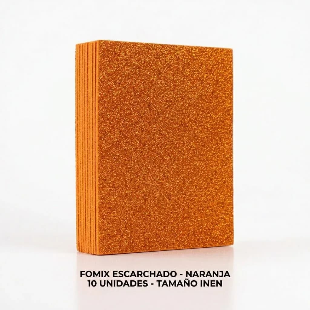 FOMIX X 10UN INEN ESCARCHADO ADHES NARANJA
