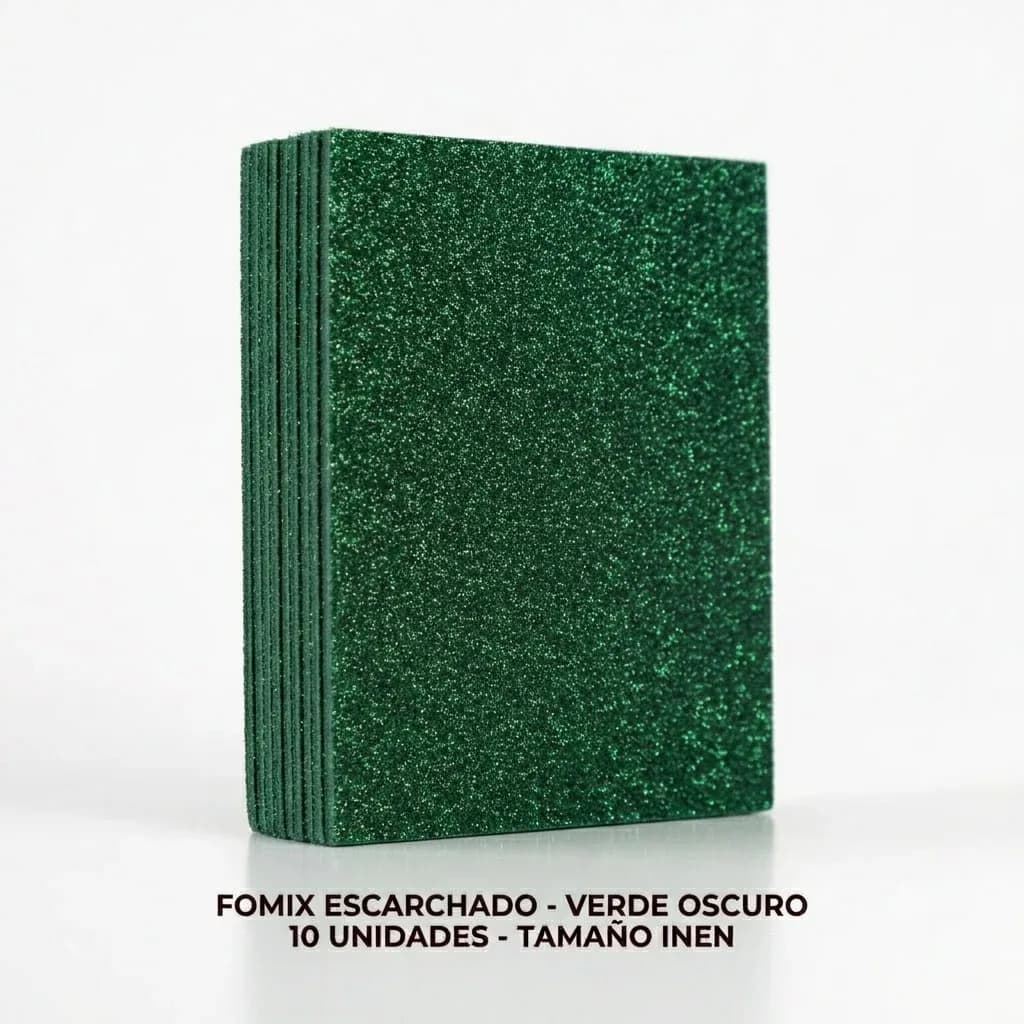 FOMIX X 10UN INEN ESCARCHADO ADHES VERDE OBSCURO