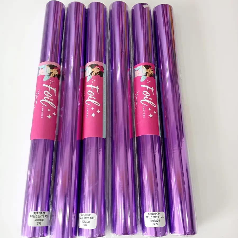 ROLLO X 3M ADHESIVO ECONOMICO MORADO