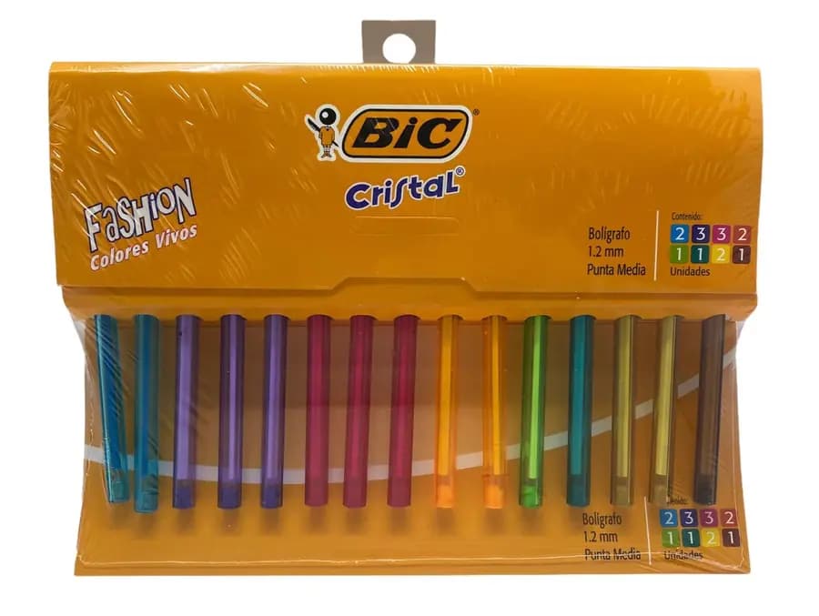 ESFERO ESTUCHE X 15COL BIC SHIMMER FASHION 1.2MM