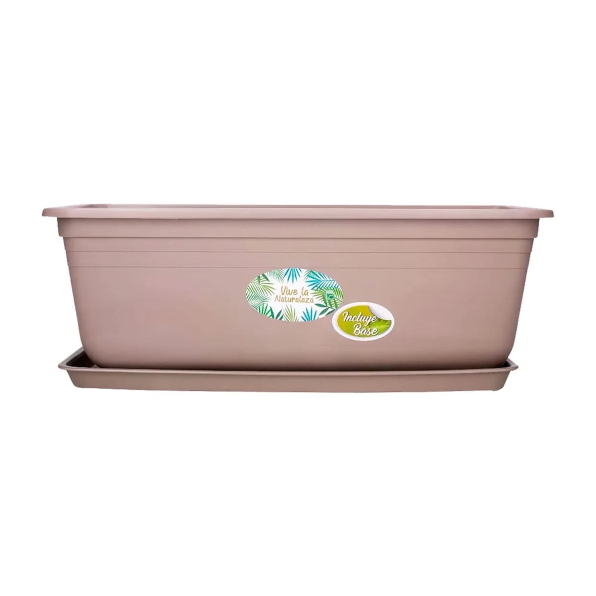 MACETERO PLASTICO CON BASE 9142