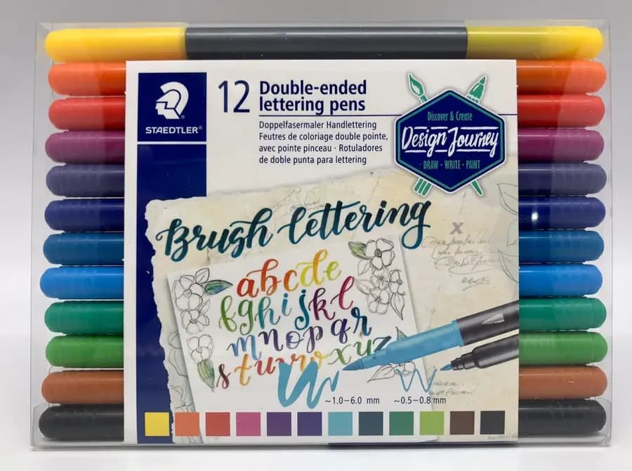 MARCADOR STAEDTLER X 12UN DOBLE PUNTA BRUSH