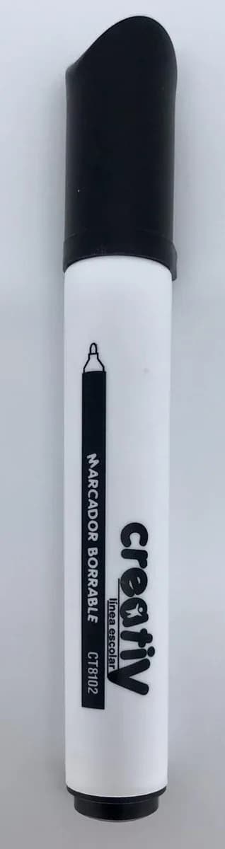MARCADOR CREATIV BORRABLE NEGRO
