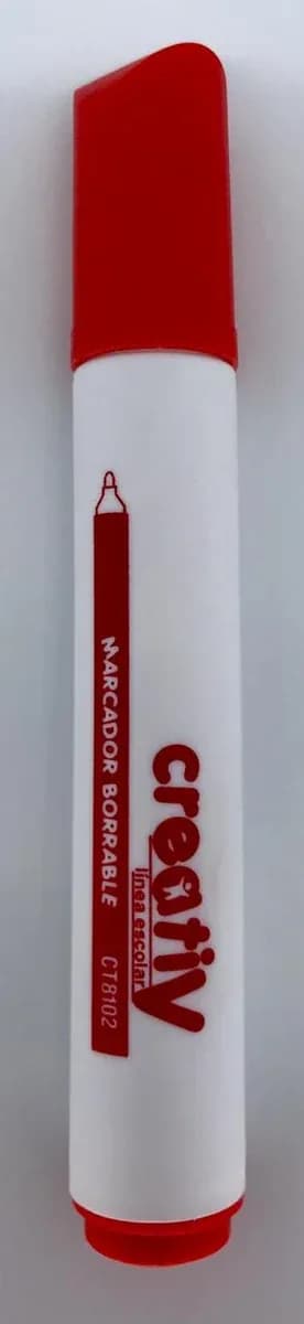 MARCADOR CREATIV BORRABLE ROJO