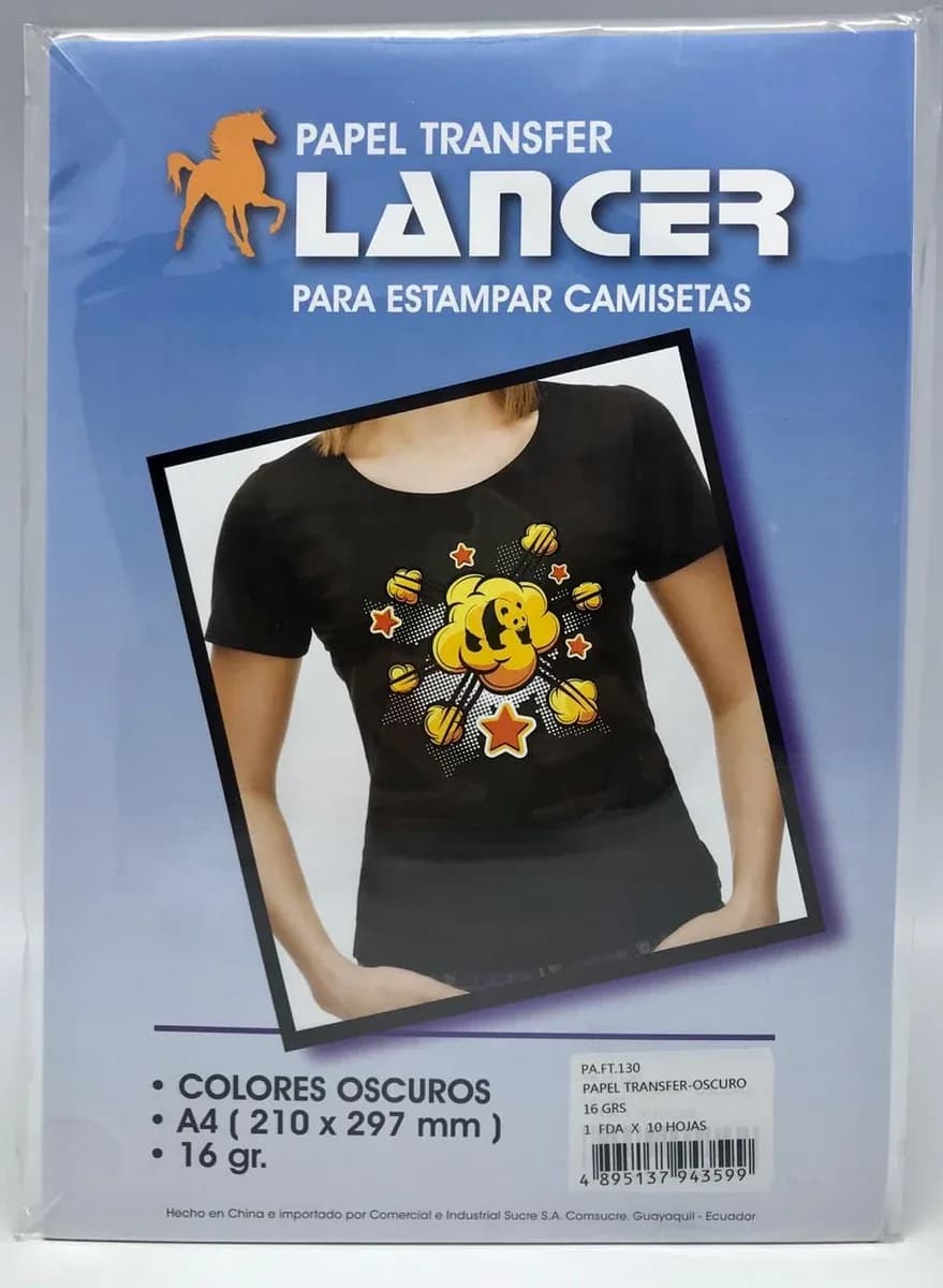 PAPEL TRANSFER LANCER INEN X 10UN 16GR