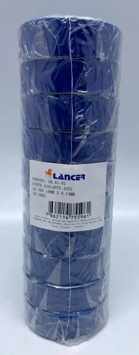 CINTA AISLANTE LANCER 10Y AZUL