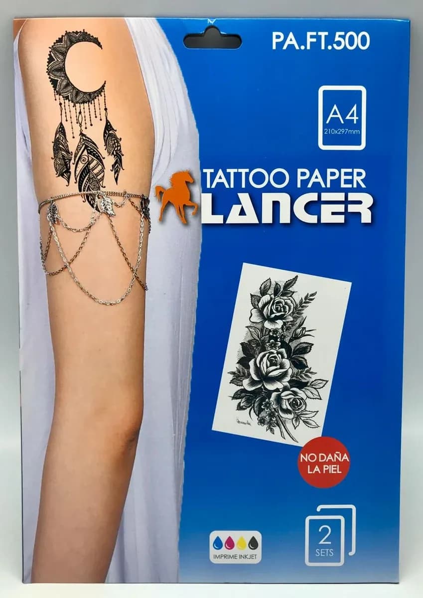 PAPEL TATTOO LANCER INEN X 2UN FT500