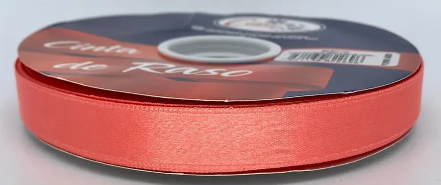 CINTA TELA FINA 15MM X 50Y CORAL